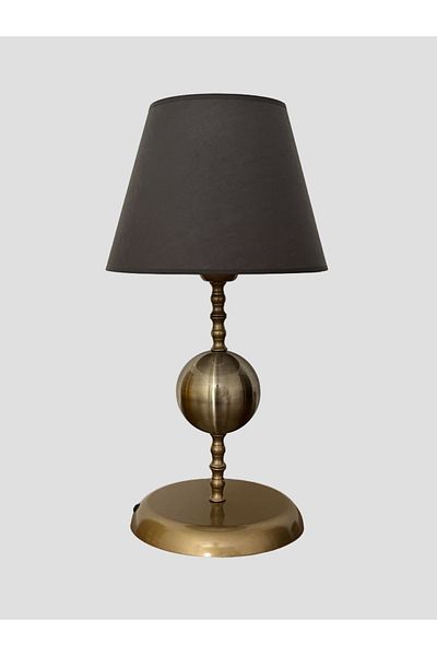 asellus Stylish Metal Globe Detailed Lampshade - Decorative Table Lamp for Living Spaces, Bedroom and Office