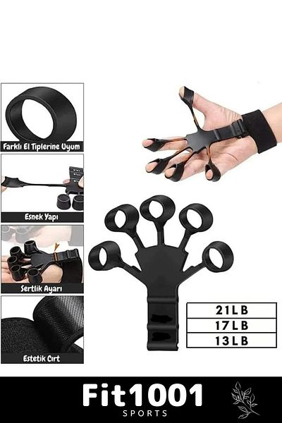 Fit1001 Producție premium - Fitness Muscle Finger Hand Wrist Braț Booster și Developer Silicon Spider Tire