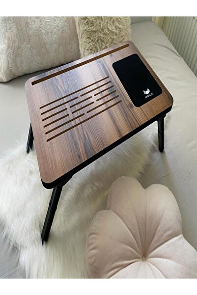 Axolotl Telefon Ve Tablet Bölmeli Katlanır Ayaklı Laptop Sehpası