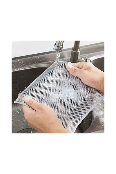 MCK Plus Highqual 5 Pieces Multi-Purpose Inox Wire Cloth - Anti-Scratch, Dish, Difficult Dirt Design