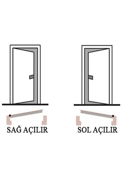 BUYA Bravo Nikel Wc Sağ Kapı Kolu(ön Ahrka Takım Vidalarıyla Beraber)