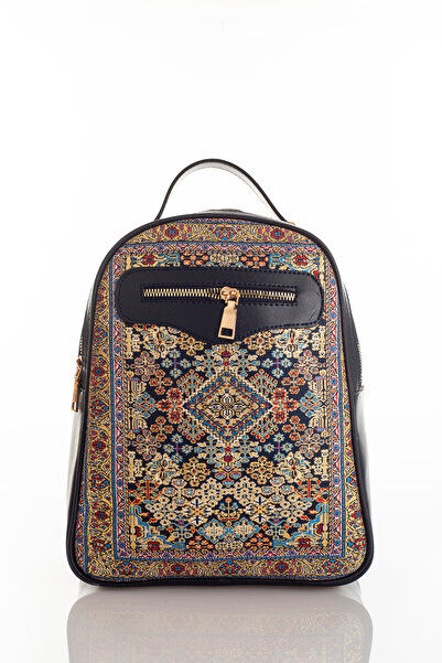 MOTTİF İSTANBUL Dokuma Kadın Deri Sırt Çanta Mottif Istanbul Otantik 1004