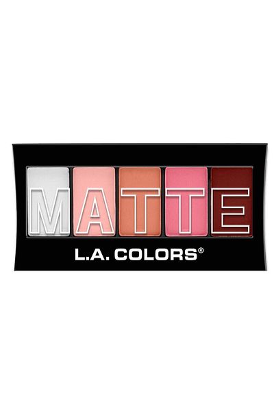 L.A Colors Matte 5 Color Eyeshadow Palette-Pink Chıffon 81555744762
