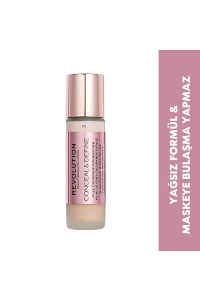 Revolution Conceal & Define Foundation Intensive Coverage Oil-Free Foundation F6