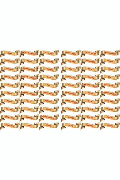 WITH YOU 07 60 Lı Baharat Bakliyat Kuruyemiş Kavanoz Sticker Etiket Kurdele