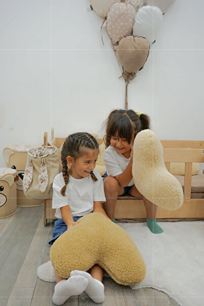 mordesign Teddy Fabric Decorative Plush Pillow - Super Soft Heart Pillow, Morteddy Series