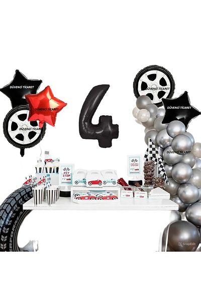 DÜVENCİ TİCARET Star Wheel - Foiled Wet Balloon Concept