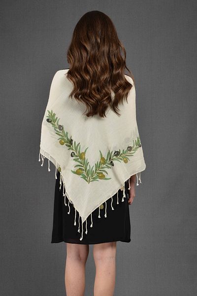 Dosimira Square Olive Shawl