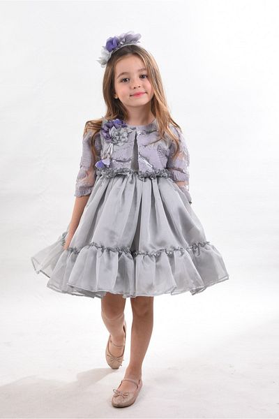 MIALORA EXCLUSİVE By Emel Ebru Özdemir Rochie scurtă pentru fetiță cu design special, rochie pentru fetiță pentru ziua de naștere, rochie de seară cu accesorii pentru geantă