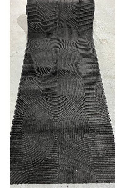 Anatolian Carpet Store RÖLYEF JOY ANTRASİT KAYMAZ TABAN KESME HALI YOLLUK