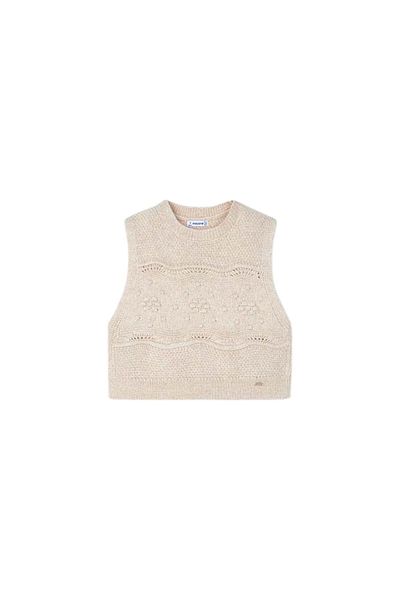 MAYORAL - Knitted Vest Sand Suede