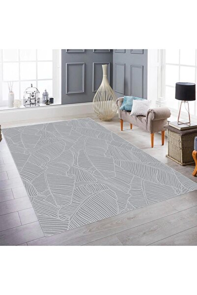 Merinos MERİNOS RÖLYEF GARDEN GRİ KAYMAZ HALI