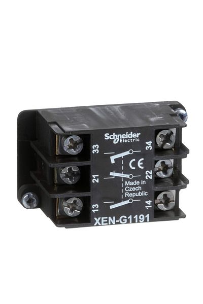 Schneider Electric Schneider Xeng1191 - Spring Return Contact Block, 1 Nk 2 Na