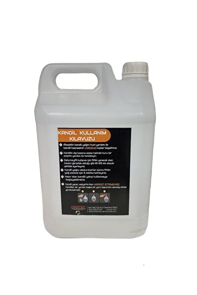 Alaaddin 5 Lt Şeffaf Kandil Yağı Kokusuz Dumansız