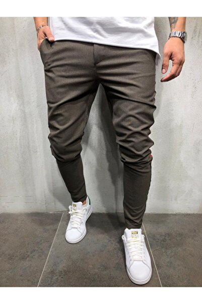 ayakuydur Erkek Kahverengi Jogger Pantolon