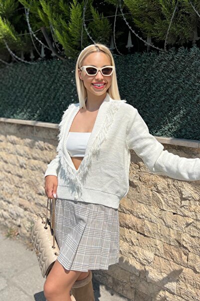 For Angels Fringed Knitwear Cardigan