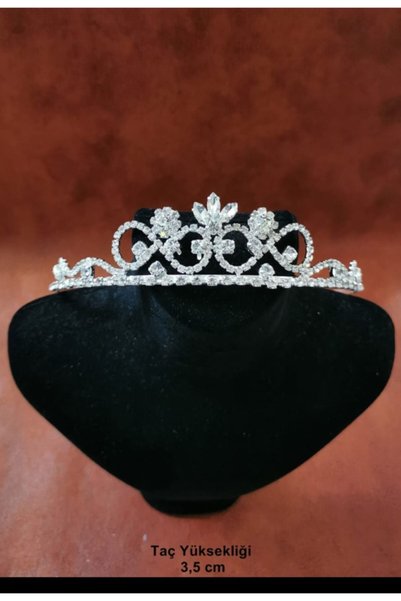 SİMGE Girl's Crystal Stone Crown