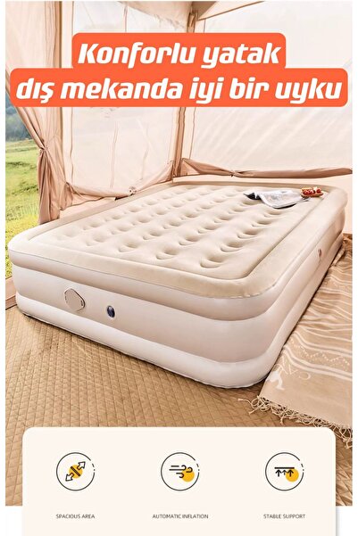 SHUFA Şişme Kendinden Elektrikli Pompalı Yatak 152x198x40 cm