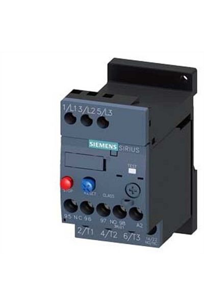 Siemens Sirius 3ru2116 Thermal Relay - Phase Protected, Auxiliary Contact, Size 5 5 8a, S00 R Model