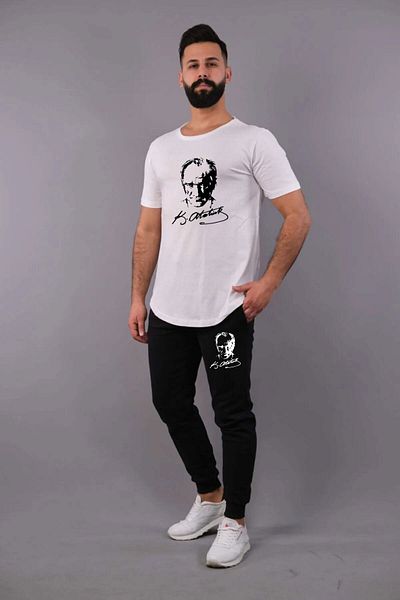 Rex Darius White, red, yellow T-shirt, black Tracksuit Set Unisex Top and Bottom T-shirt Tracksuit Set
