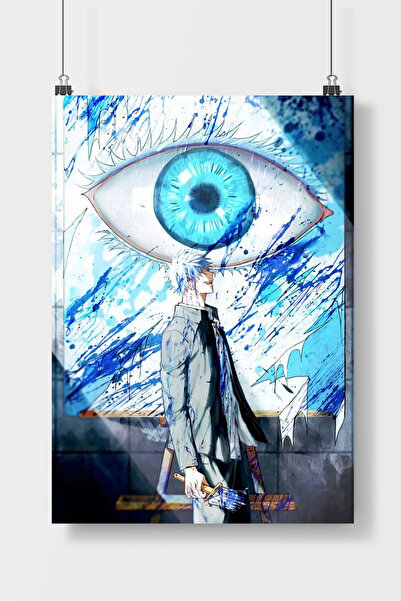 Luna Marissa Jjk Gojo Satoru Anime Poster Çerçevesiz Duvar Posteri