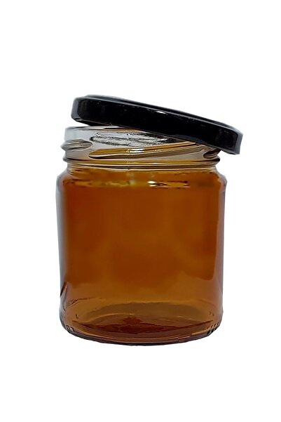 Paradise 210cc Şeffaf Cam Krem Kutusu,boş Kutu,kozmetik Kutu, 5 Adet, Amber Ş...