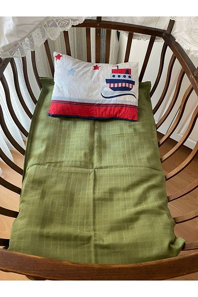 runbaby Green Oeko-tex Certified 100x120cm Baby Muslin Blanket