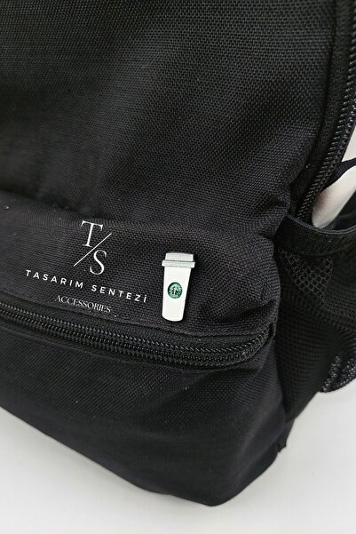 Tasarım Sentezi Rozet Metal Broş Yaka Okul Çantası Kıyafet Şapka Takı Aksesuar Kahve Starbucks Coffee Beyaz Nescafe