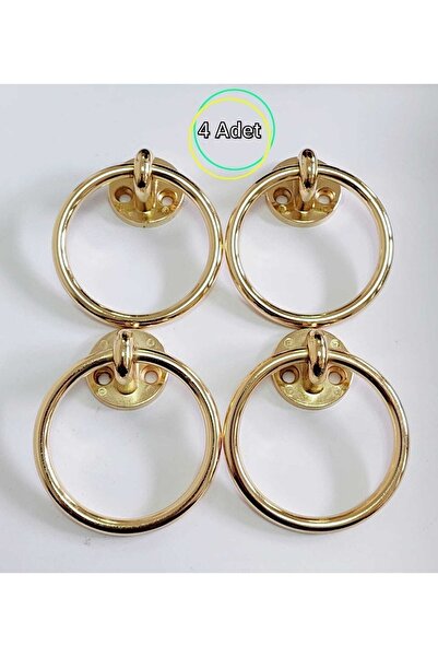 ELMA TASARIM Halka Sandalye Kulp Altın (4 ADET)