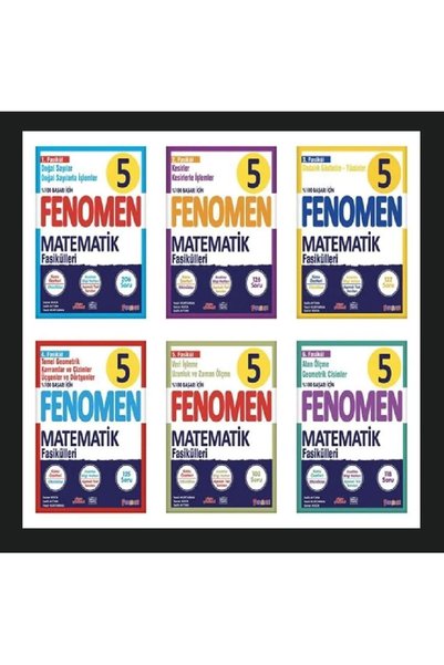 Fenomen Yayıncılık FENOMEN 5. SINIF MATEMATİK FASİKÜL SETİ(6 FASİKÜL)