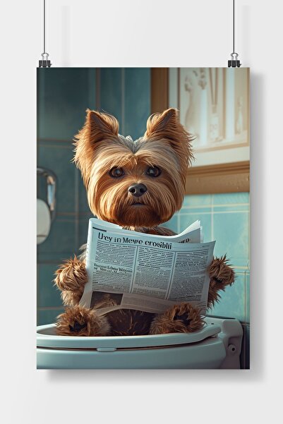 Luna Marissa Komik Köpek Hayvan Poster Çerçevesiz Duvar Posteri