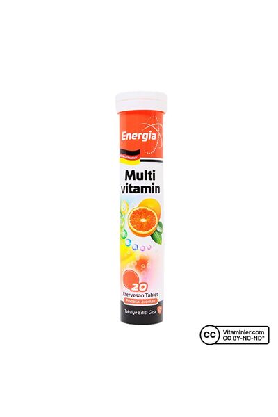 Energia ® Multivitamin Içeren Efervesan Tablet Takviye Edici Gıda