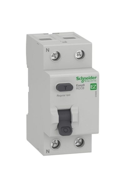 Schneider Electric Schneider Ez9r33263 Monophase 63 A 30 Ma Residual Current Protection Relay Easy9