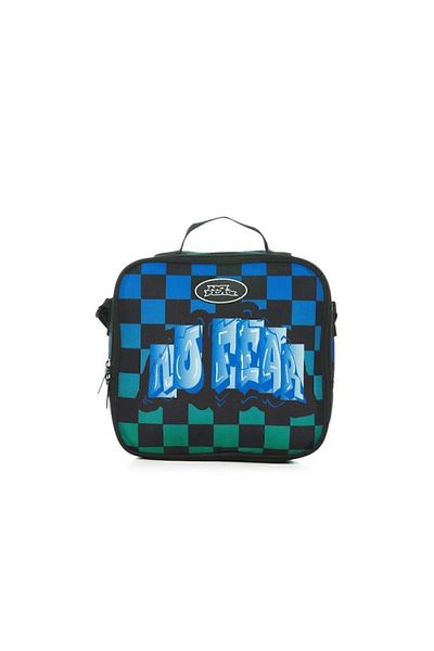 No Fear Lunch Box Blue Checkered