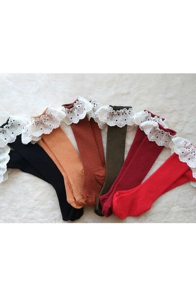 ÖZKARDEŞLER BABY Baby Knee Socks Lacy 6-Piece