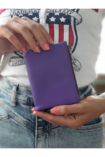 yedideri C13 YD Genuine Leather Zippered Soft Wallet