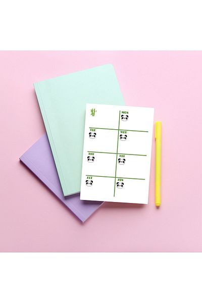 Pine Note لطيف الحيوان نمط متقلب المفكرة / مذكرة / مخطط / قائمة المهام / دفتر / A6