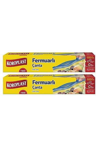 Koroplast Zipper Bag Large Size 10 Pieces 27 x 28 Cm x 2 Packs