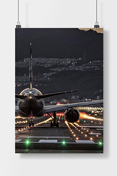 Luna Marissa Uçak Poster Çerçevesiz Duvar Posteri