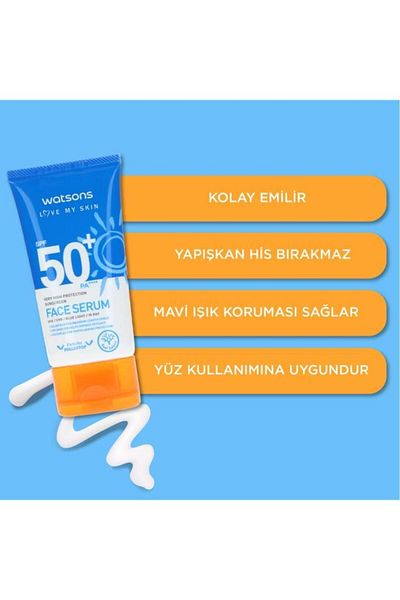 Watsons 50 ml SPF50 Very High Protection Facial Sunscreen