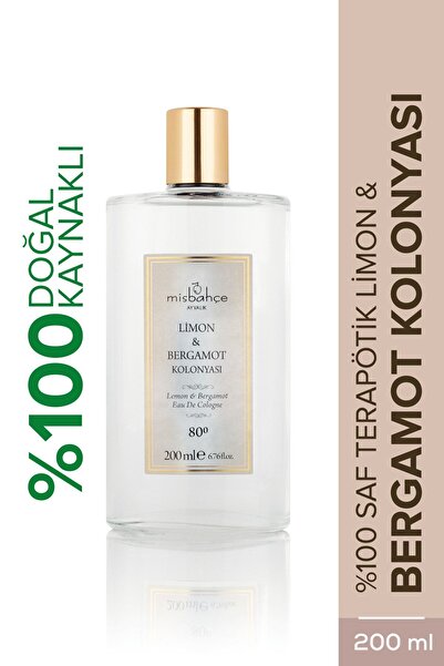 MİSBAHÇE Limon Bergamot Kolonyası 200 Ml