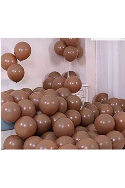 turkuaz parti 10 بالونات بنية