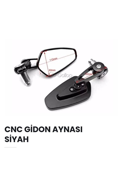 OEM Siyah Motorsiklet Cnc Gidon Aynası