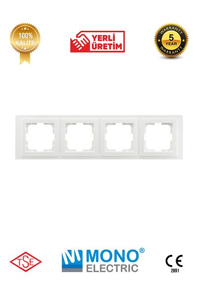 YTE 10 Pieces White Mono Despina Frame Set