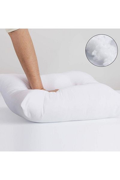 Junenext Μαξιλάρι ριχτάρι 4 τεμαχίων Plump τετράγωνο εσωτερικό μαξιλάρι 45x45 550 gr Αντιαλλεργικό μαξιλάρι καναπέ από ίνες
