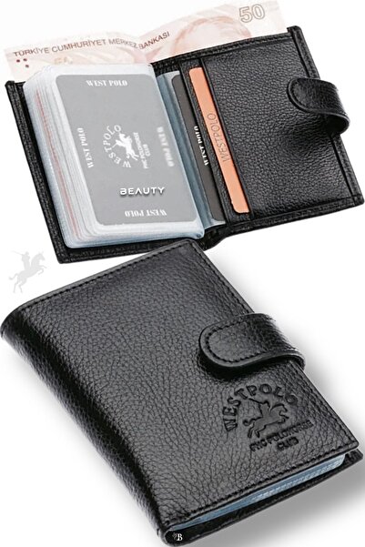 Westpolo West Polo Erkek Kartlık Cüzdan Hakiki Deri
