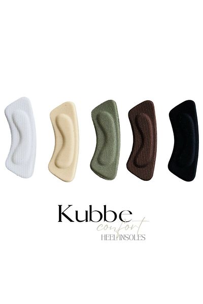 kubbe Brown Oval Shoes - Anti-knock, Adhesive Heel Sponge and Cushion Pad