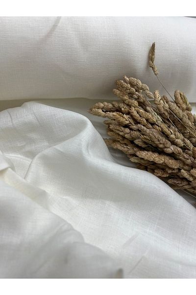 Kumaş Sevdası Off-White Summer Raw Linen (Linen) Width 150cm