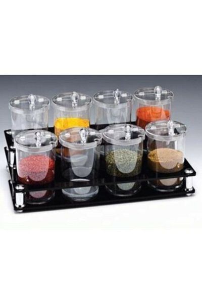 Zicco Acrylic Stand PC Sauce Bowl Jam Bowl Spice Bowl/8 Pieces