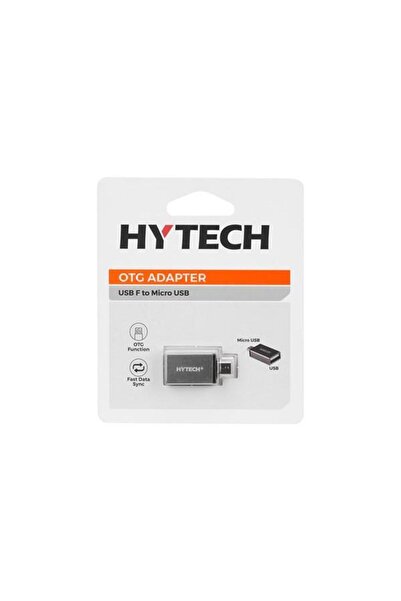 Hytech Hy-xo10 Gümüş Usb F To Microusb M Metal Gövdeli Otg Çevirici